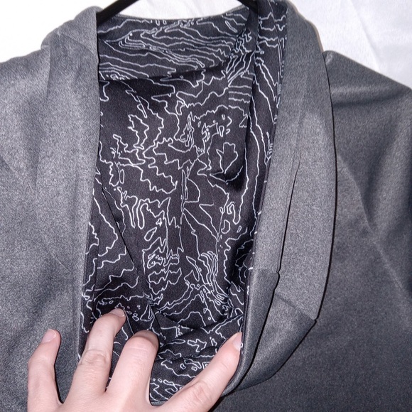 Nike Men M Hoodie Sweatshirt Gray Dri-Fit Pullover Big Center Swoosh Mock Neck - Picture 3 of 11